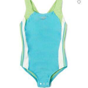Speedo Girls' Solid Infinity Splice One Piece Swimsuit (Big Kid) 14 NWT in packg